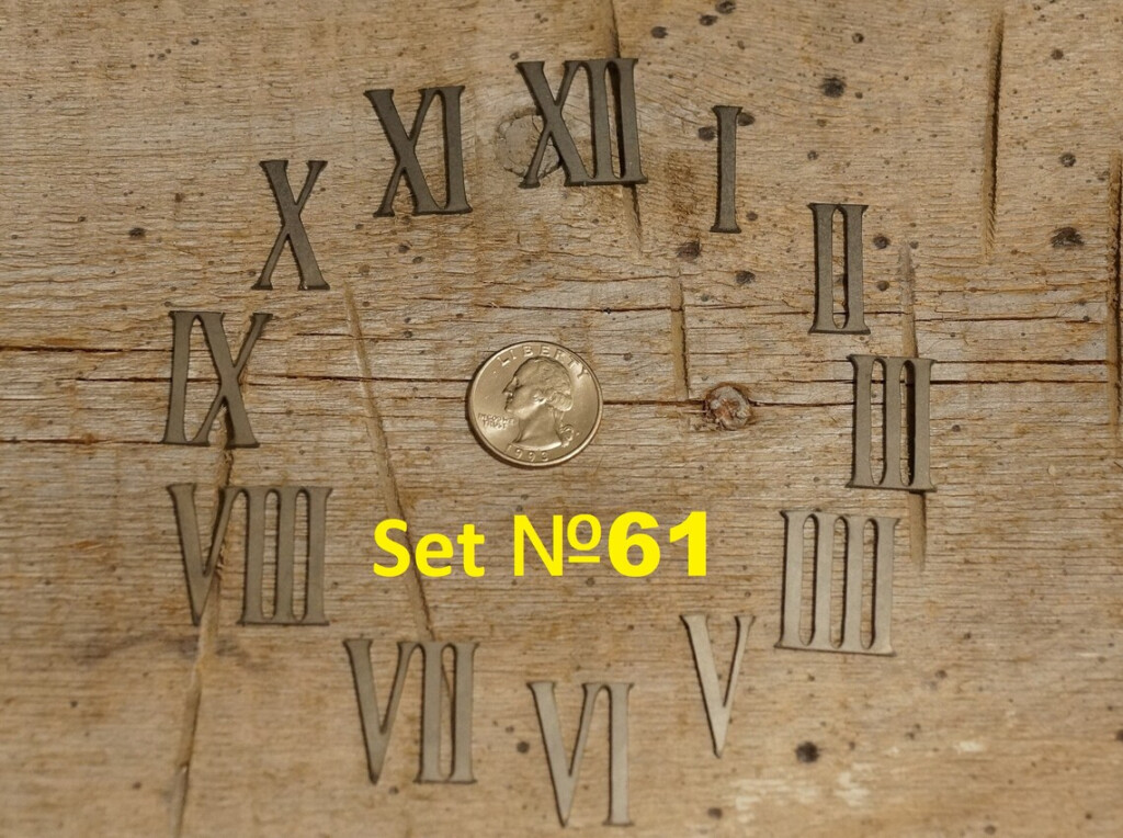 1 Or 2 Or 3 Inch Roman Numerals Numbers Clock Set 1 12 Laser Etsy