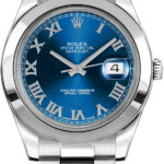 116300 Rolex DateJust II 41 Blue Roman Dial Mens Watch