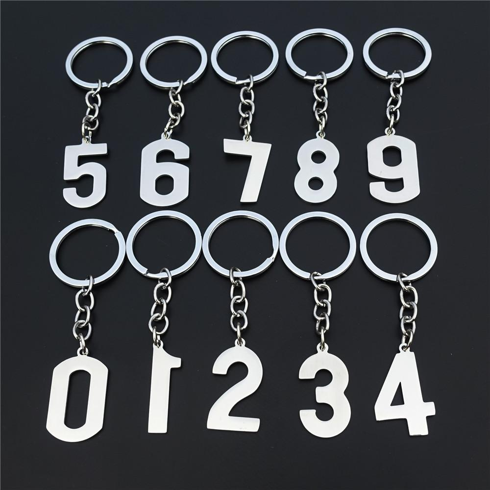 2021 Ancient Roman Numbers 0 To 9 Keyring Stainless Steel Figure