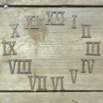 3 Inch Roman Numerals Numbers Clock Set 1 12 Rusty Vintage Etsy