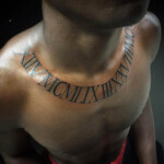 36 Exquisite Roman Numeral Tattoo Designs TattooBlend