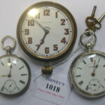 A Silver Cased Open faced Gentleman s Pocket Watch The Enamelled Dial