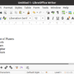 Bulleted And Numbered Lists In LibreOffice Writer