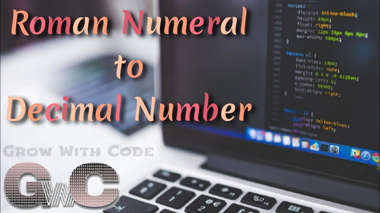 Conversion Of Roman Number To Decimal Number In C Programming Language 