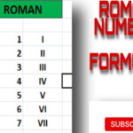 EXCEL Roman Number Formula GoldComputer YouTube