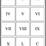 Free Printable Roman Numerals 1 10 Chart Template