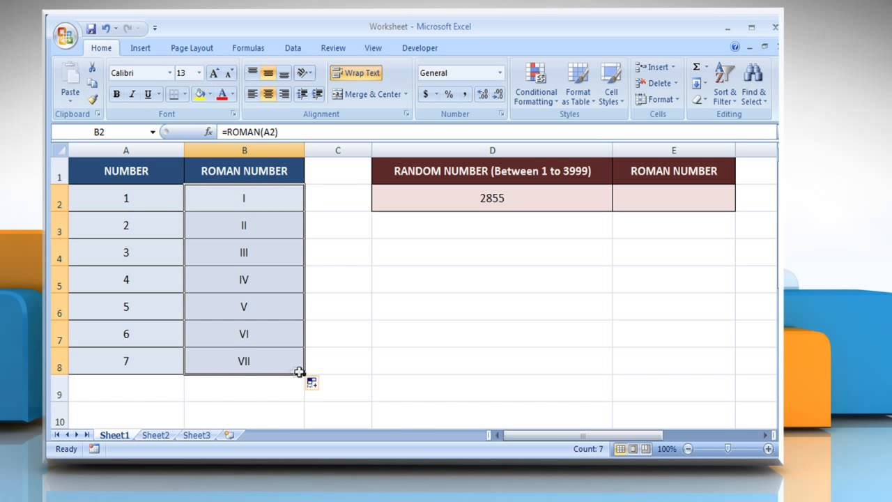 How To Convert Arabic Number To Roman Number In Excel YouTube