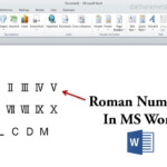 How To Insert Roman Numbers In MS Word Roman Numerals YouTube