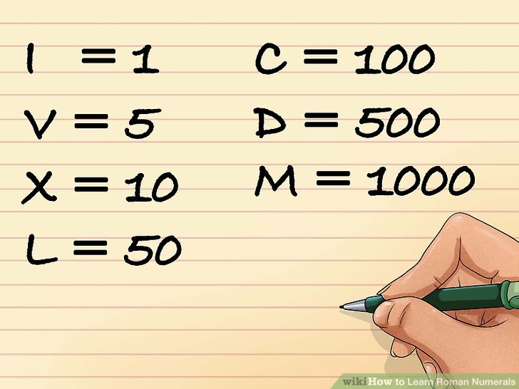 How To Learn Roman Numerals 11 Steps with Pictures WikiHow