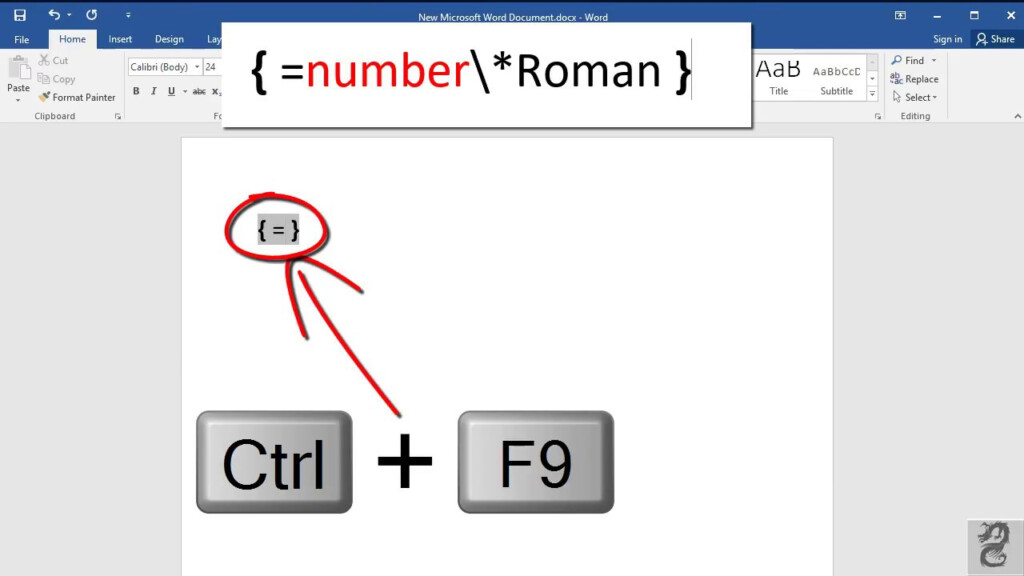 How To Print Roman Numbers In Word 2016 How To Type Roman Numbers In 