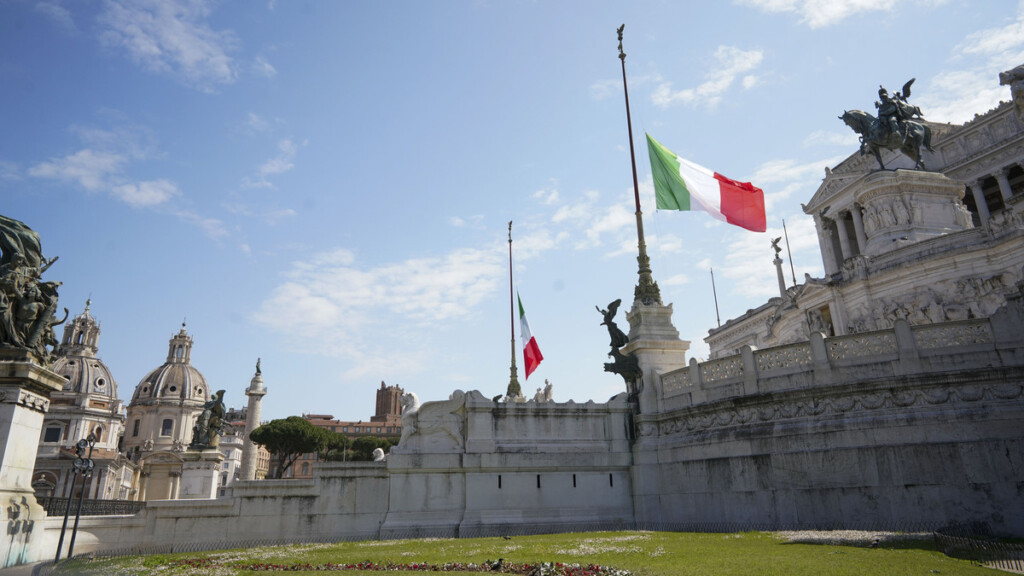 Italy Observes Moment Of Silence For COVID 19 Victims As Case Numbers 