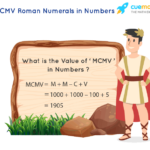 MCMV Roman Numerals How To Write MCMV In Numbers