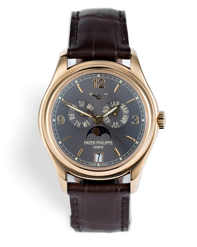 Patek Philippe Annual Calendar Watches Ref 5146J Grey Sunburst Dial 