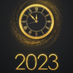 Premium Vector Happy New Year 2023 Golden Metallic Numbers 2023 Gold