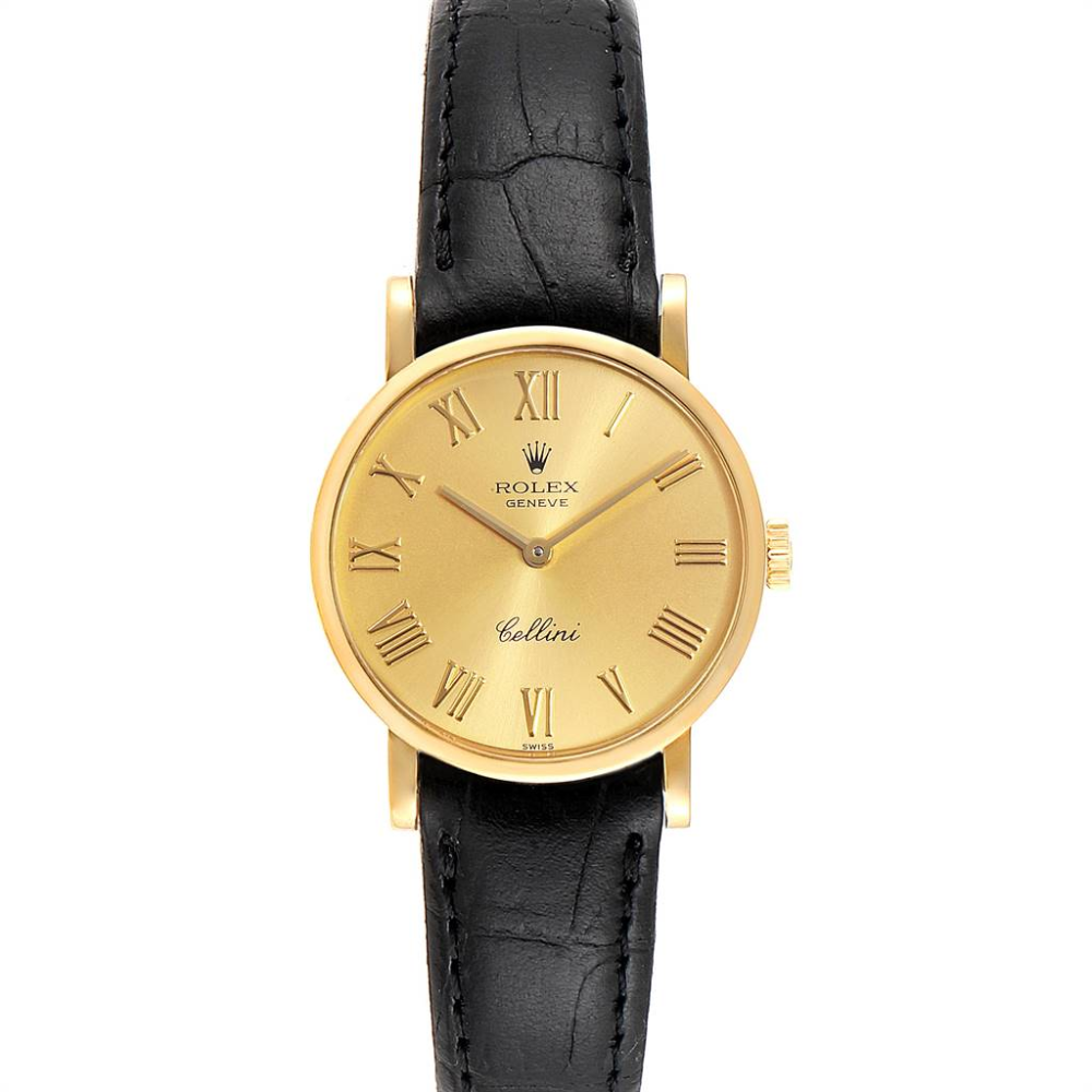 Rolex Cellini Classic Yellow Gold Roman Numerals Ladies Watch 5109 