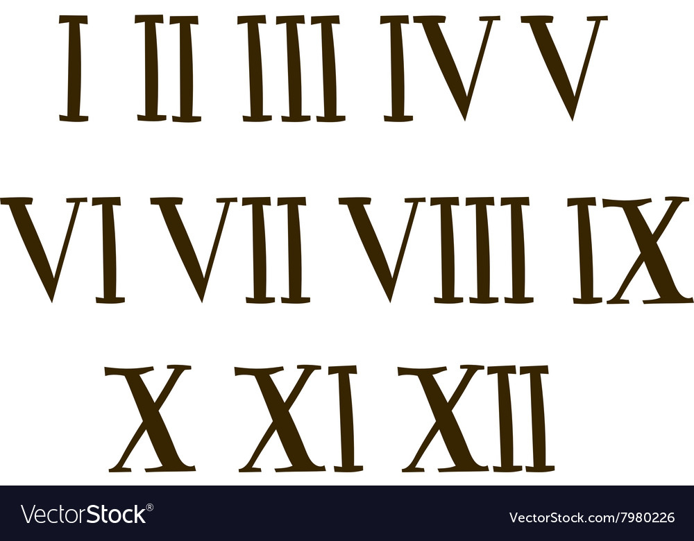 Roman Alphabet Letter