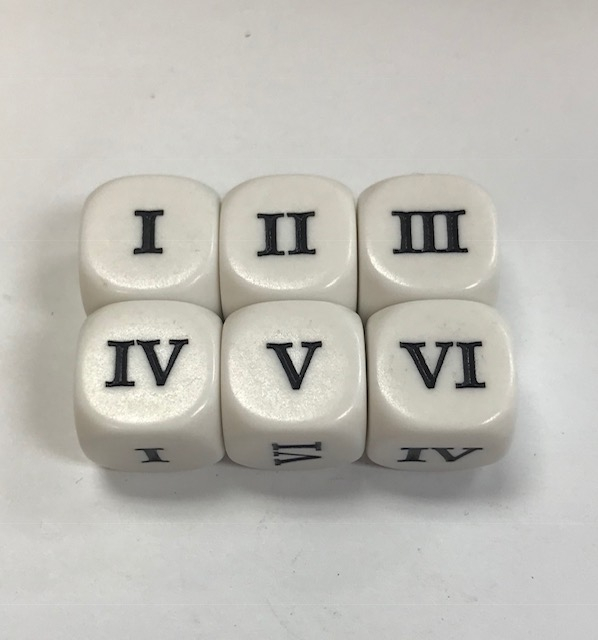 Roman Numeral Dice The Dice Emporium