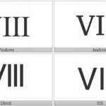 ROMAN NUMERAL EIGHT UTF 8 Icons