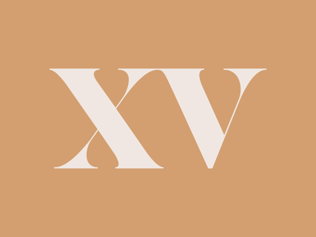 Roman Numeral Number 15 XV Monogram By James Betts On Dribbble