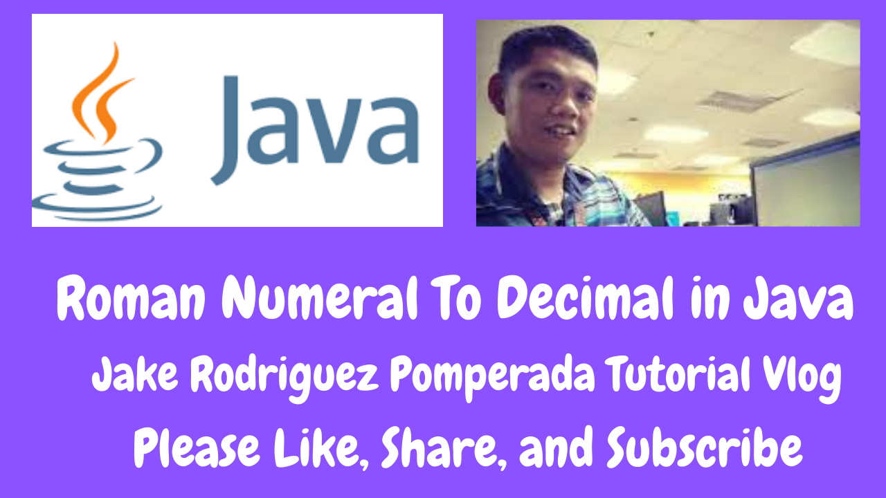 Roman Numeral To Decimal In Java Free Computer Programming Source 