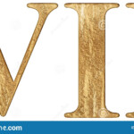Roman Numeral VII Septem 7 Seven Isolated On White Background 3d