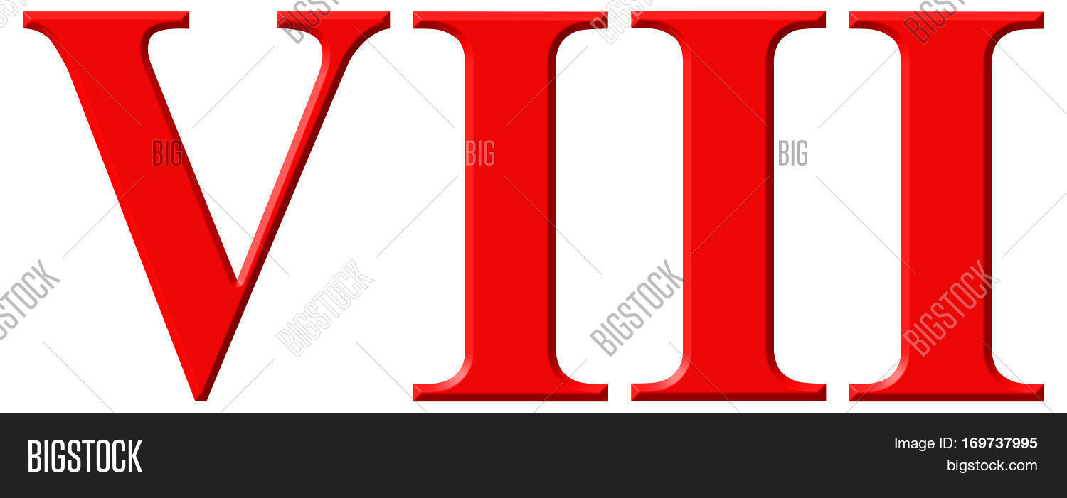 Roman Numeral Viii Image Photo Free Trial Bigstock