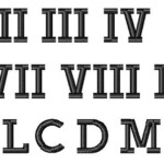 Roman Numerals By Bella Mia Designs Home Format Fonts On