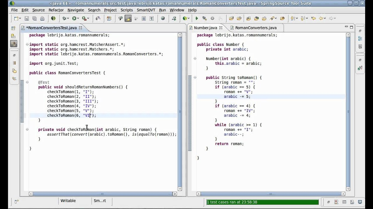 Roman Numerals Java Kata Fluent Interface Version YouTube