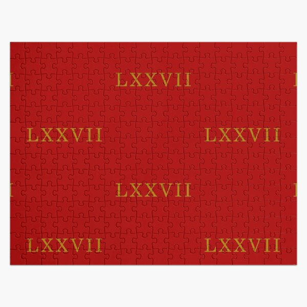 Roman Numerals Jigsaw Puzzles Redbubble