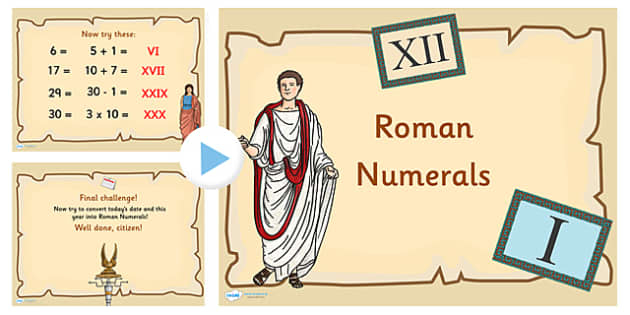 Roman Numerals Large Numbers Introduction Activity PowerPoint