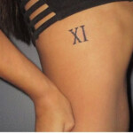 Roman Numerals The Number 11 Faith Tattoo On Wrist Matching Sister