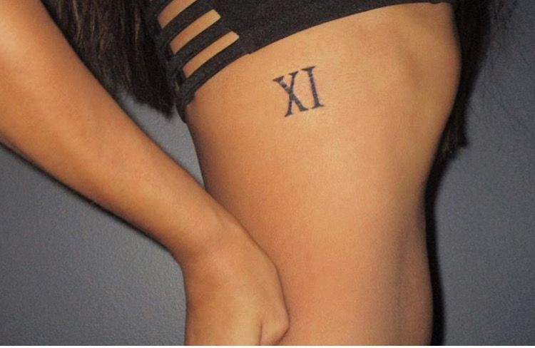 Roman Numerals The Number 11 Faith Tattoo On Wrist Matching Sister 