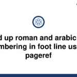 Solved Mixed Up Roman And Arabic Page Numbering In 9to5Science