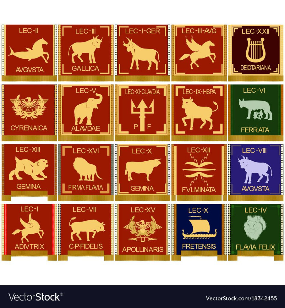 The Character Set Of The Legions Of Ancient Rome The Illustration On A 