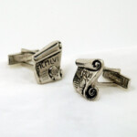 Vintage 1956 Roman Numeral Diploma Cufflinks