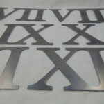 Wide 4 Metal Roman Numerals Clock Numbers 1 12