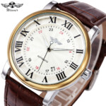 WINNER Fashion Vintage Watches Top Brand Luxury Roman Numerals 24 Hour