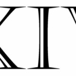 XIV Roman Numerals Vinyl Decal EBay