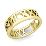 Create Roman Numeral Rings My Love Wedding Ring