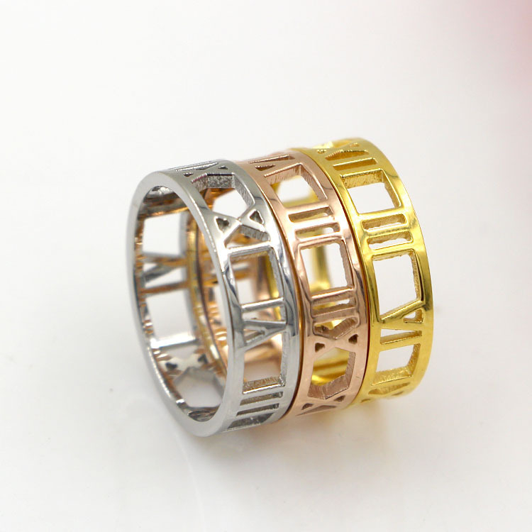 Fashion Roman Numbers Ring Fashion For Women And Men in Engagement