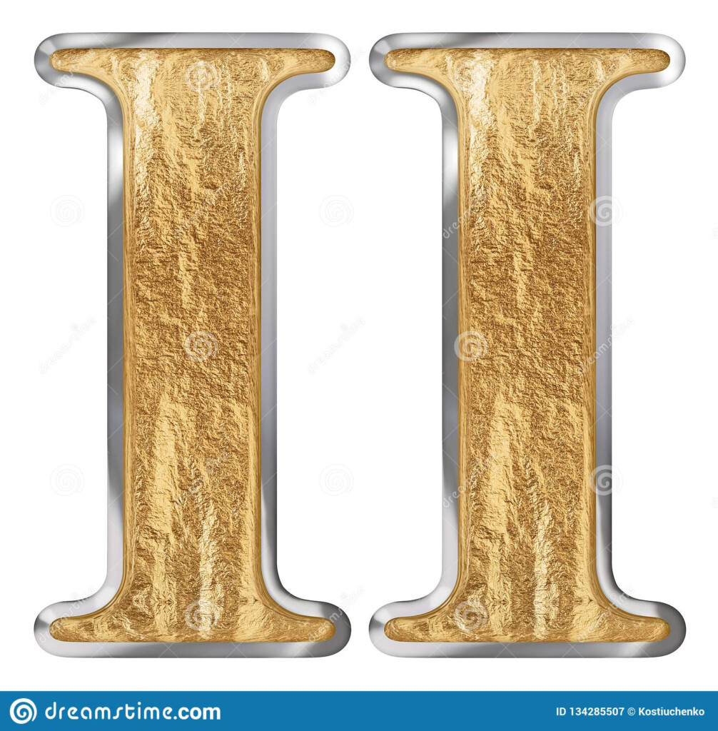 Roman Numeral II Duo 2 Two Isolated On White Background 3d Render 