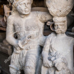 Amcient Statue Roman Gladiator Found Archaeological Stock Photo