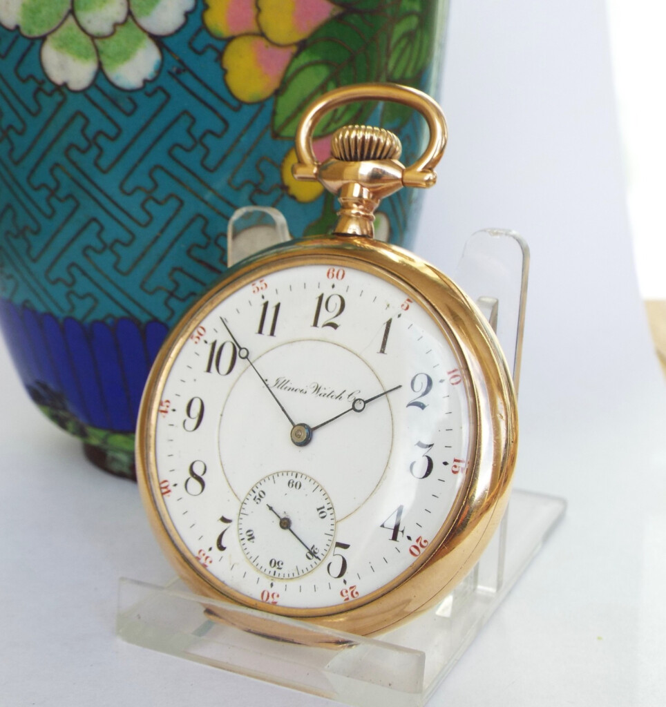 Antique Gold Filled Pocket Watch Illinois Watch Co LA85126 