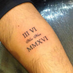 Best Roman Numeral Tattoo Font Insyaf
