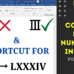 Correct Way To Type Roman Numerals In Word Its Shortcut Convert