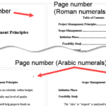 Create A Table Of Contents With Roman Numeral Page Numbers