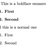 Enumerate Bold List Item For Entire List TeX LaTeX Stack Exchange