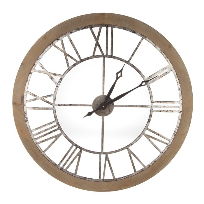 Galvanized Metal Roman Numeral Wall Clock Hobby Lobby 1483775 