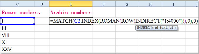 How To Convert Between Roman Number And Arabic Number In Excel 