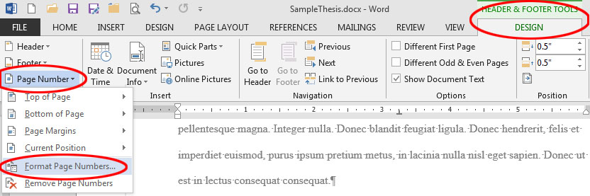 How To Insert A Page Number In Word With A Header In Word For Mac